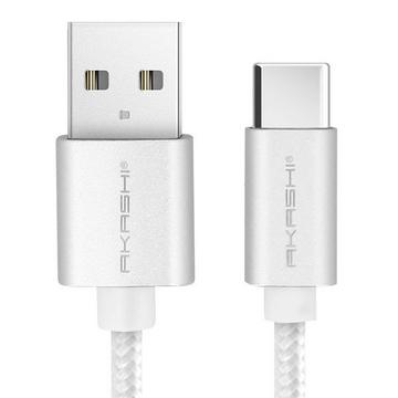Akashi USB-C/USB Kabel, 1m – Weiß