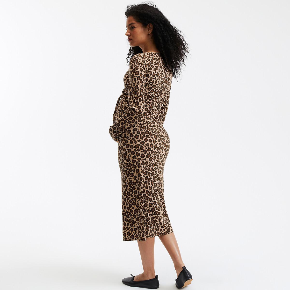 La Redoute Collections  Umstandskleid aus Jersey mit Leopardenprint 