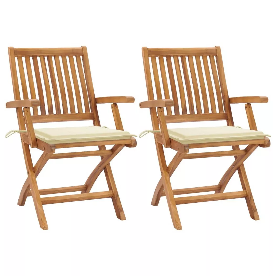 VidaXL - Chaise de jardin teck, One Size, Marron