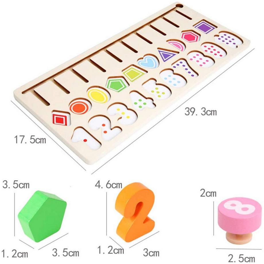 Activity-board  Blocs de bois, jouets pour enfants, jeux de puzzle, jouets éducatifs en bois pour les chiffres 