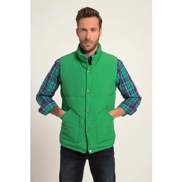 Gilet trapuntato per l'outdoor con colletto alto e zip