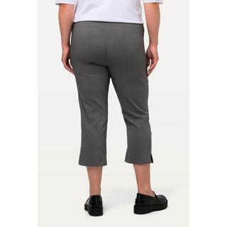 Ulla Popken  Pantalon en bengaline stretch, longueur 3/4 et taille élastique 