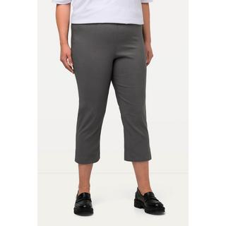 Ulla Popken  Pantalon en bengaline stretch, longueur 3/4 et taille élastique 