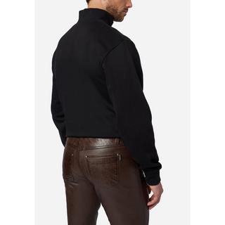 RICANO  Pantalon en cuir pour hommes Slim Fit, pantalon en cuir 5 poches en cuir d'agneau - Slim Fit 