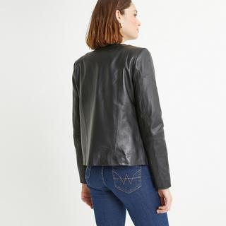 La Redoute Collections Blouson court en cuir de mouton  