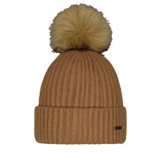 Barts Kenzie Beanie con Pompon in Pelliccia Sintetica  