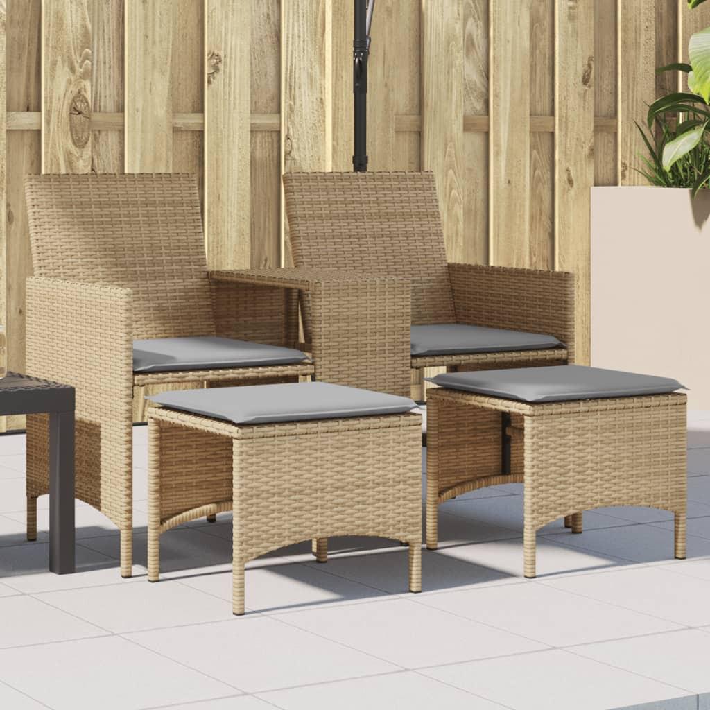 VidaXL Gartensofa poly-rattan  