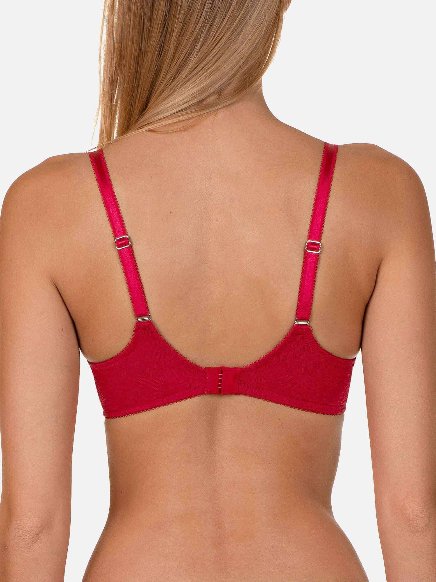 Lisca  Reggiseno preformato Evelyn rosso B a E 