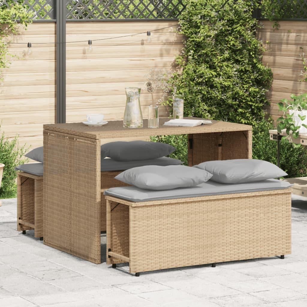 VidaXL Garten essgruppe poly-rattan  