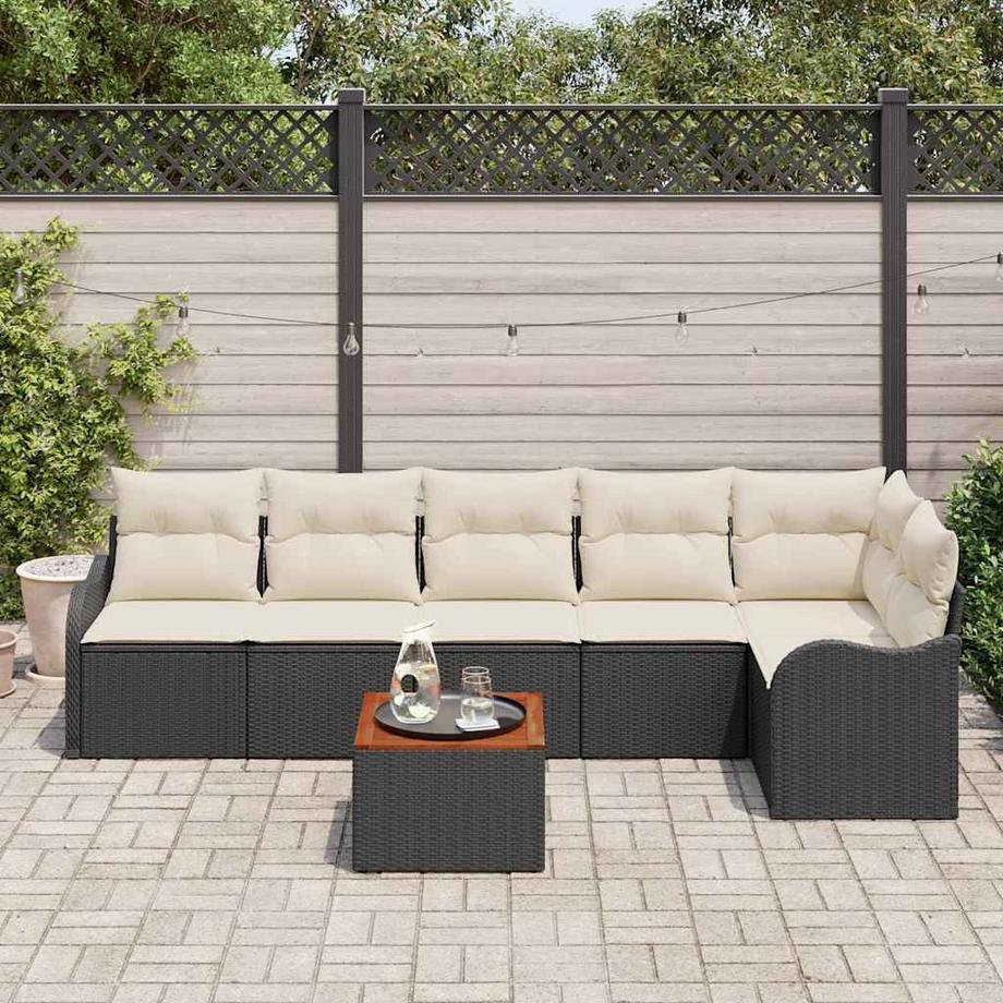 VidaXL Set di divani modulari Polyrattan  