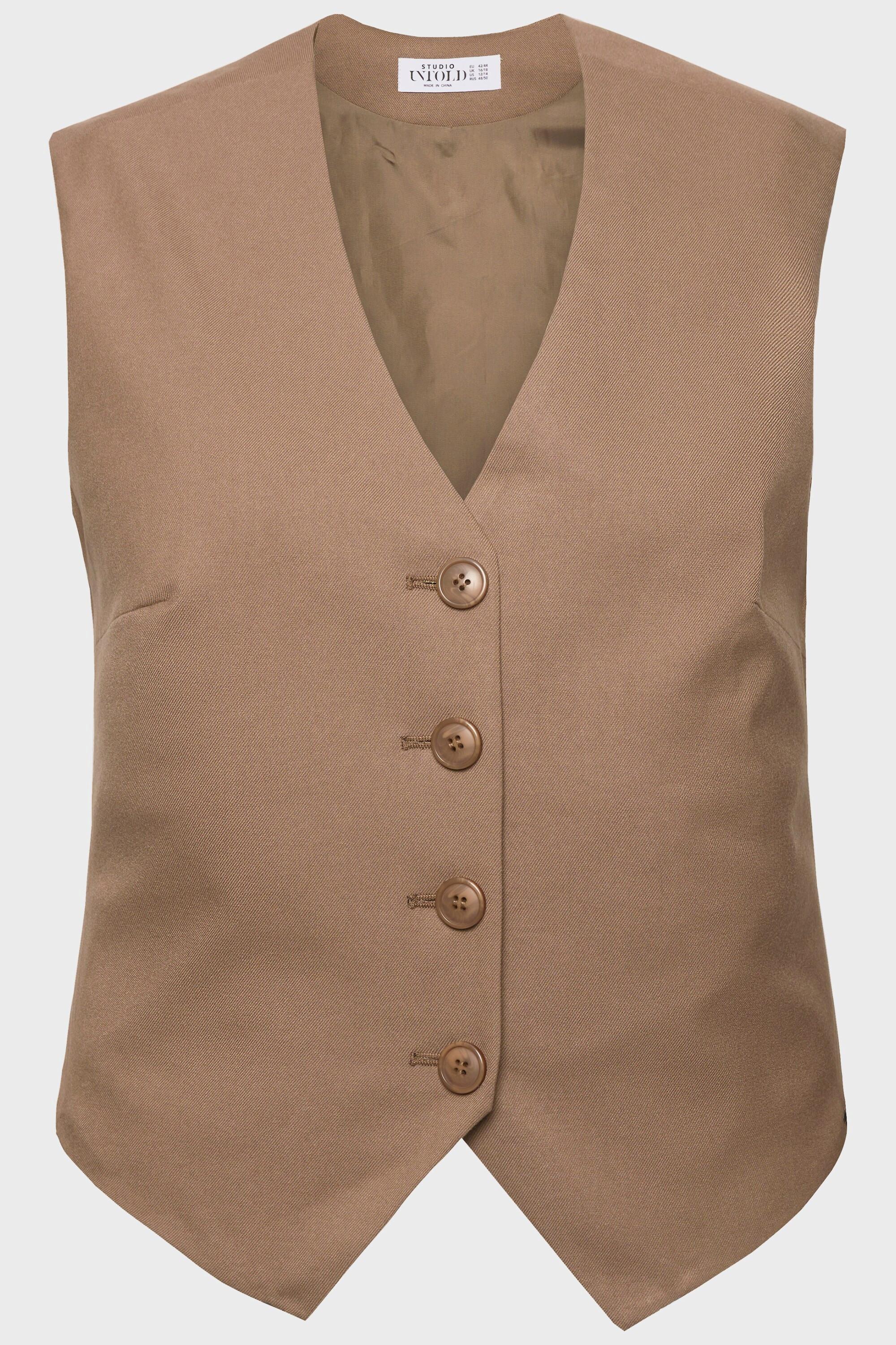 Studio Untold Gilet da abito Fitted Fit Scollo a V Orlo a punta  