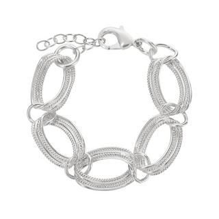 Steinkult  Bracelet plaqué argent "Ruby" 