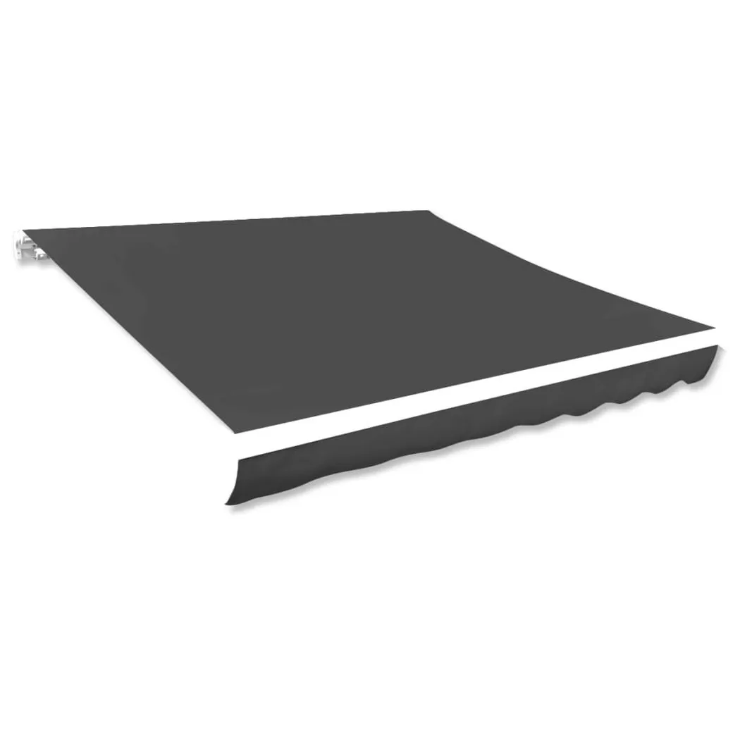 vidaXL Ersatzstoff für Markise Grau 600x300 cm Polyester