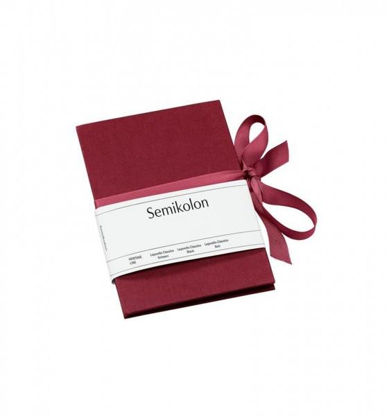 Semikolon Leporello Classico bordeaux (10 x 15 cm, 9 x 13 cm)  