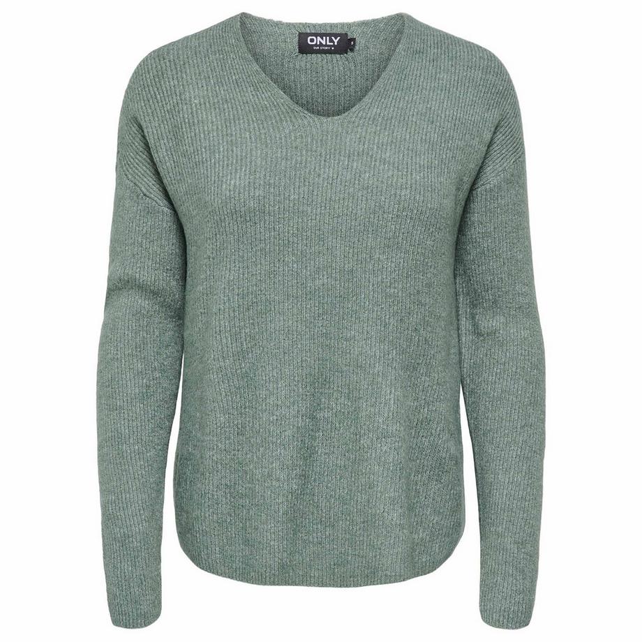 Maglione a maglia Donne Confezione da 1 Vestibilità confortevole-ONLCAMILLA V-NECK PULLOVER