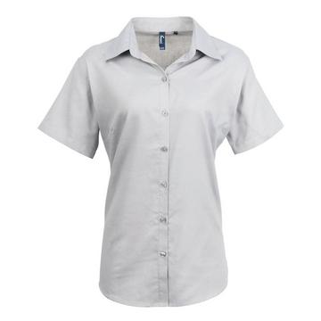 OxfordBluse Bluse Arbeitshemd, kurzärmlig