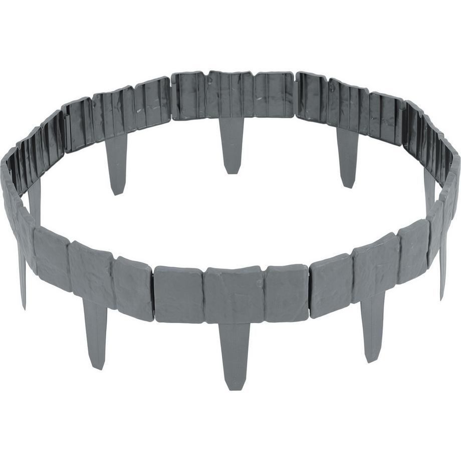B2X  Bordure de jardin Plonos 250 cm PL-962 gris 