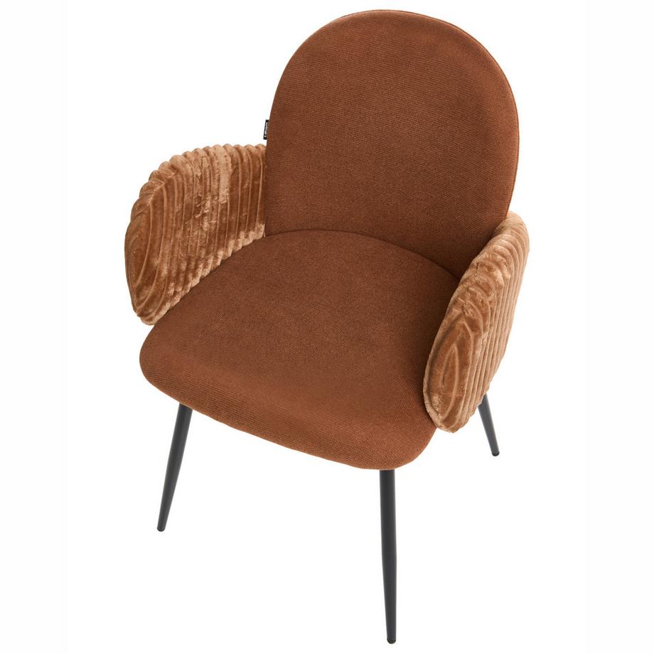 Beliani Set di 2 sedie da pranzo en Tessuto  AMITY  