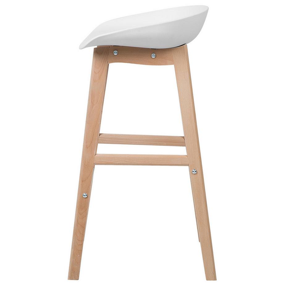 Beliani Set mit 2 Barstühlen aus Polypropylen  MICCO  