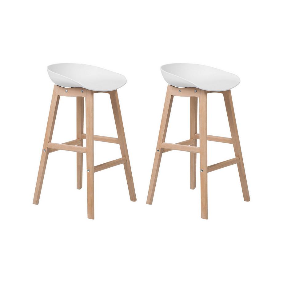 Set mit 2 Barstühlen aus Polypropylen  MICCO