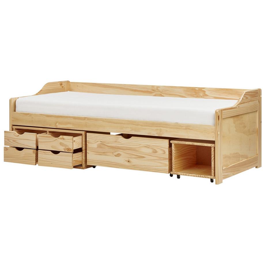 Beliani Lit de jour avec rangement en Bois de pin  ROYVILLE  