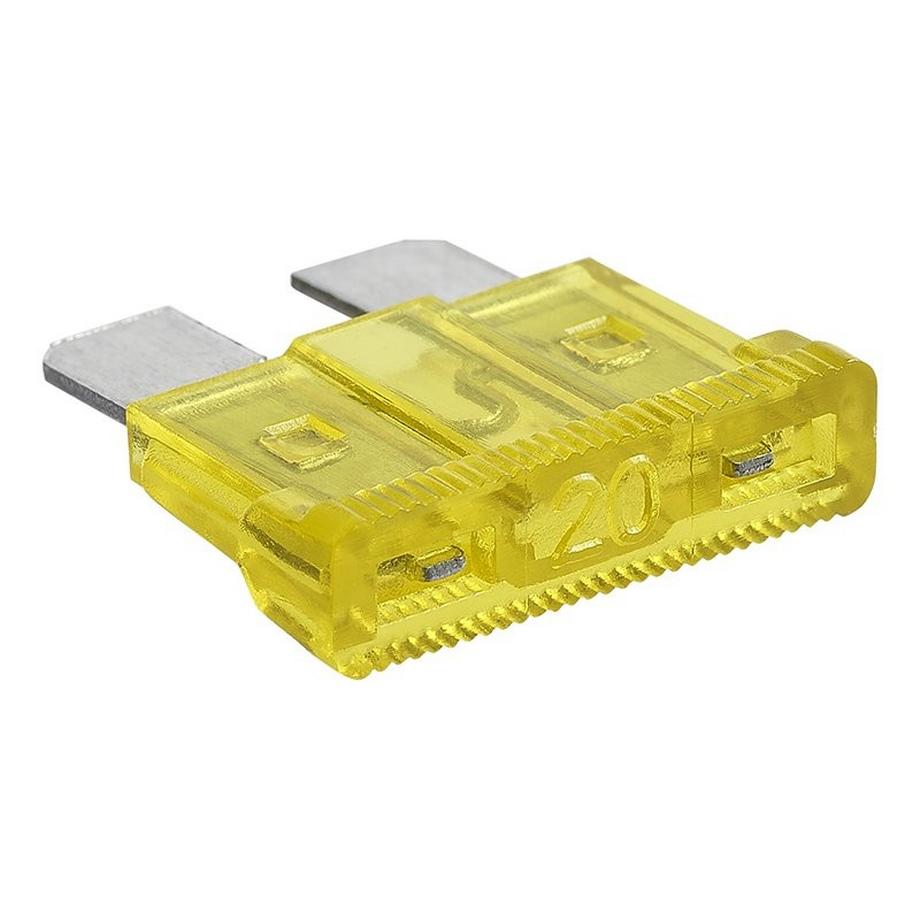 Pricenet  Fusibles à lame standard 20A jaune 6 pièces sous blister 