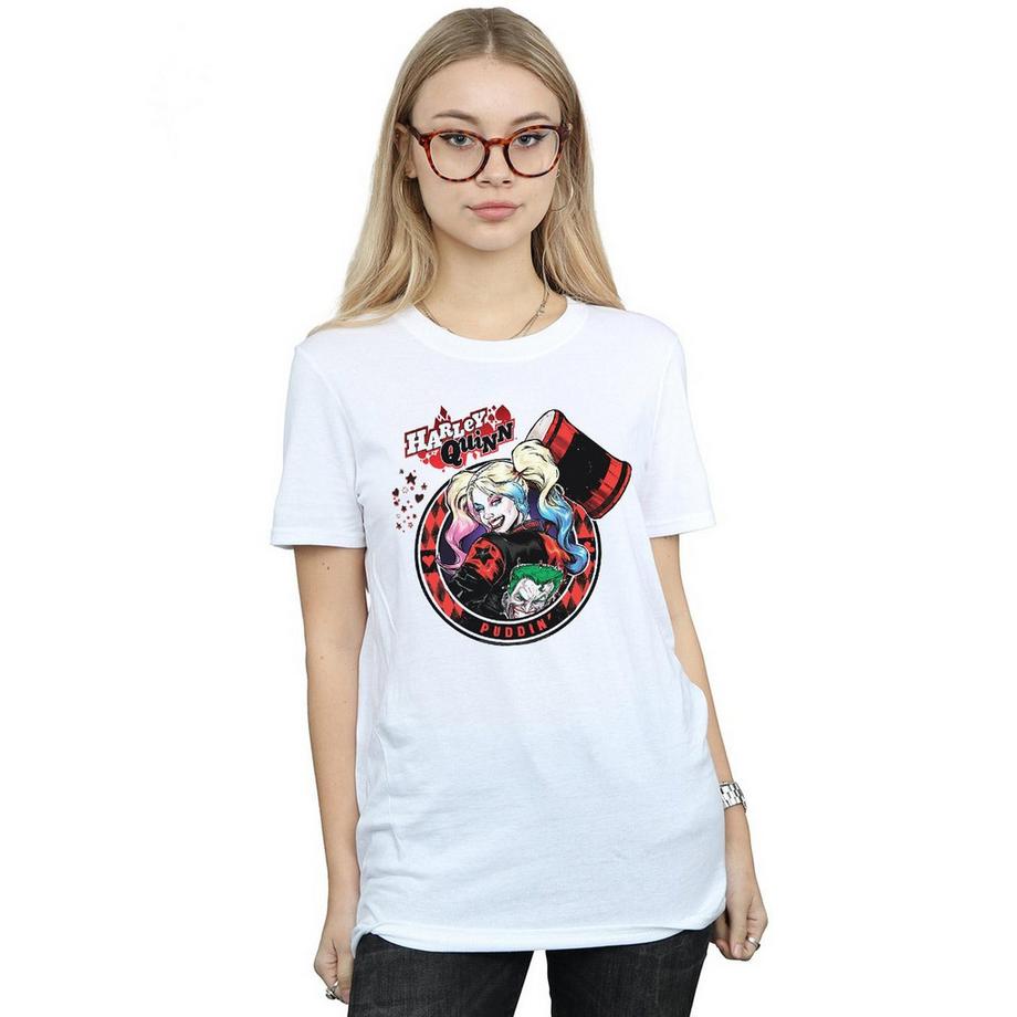 DC COMICS Harley Quinn Puddin Kurzarm T-Shirt  