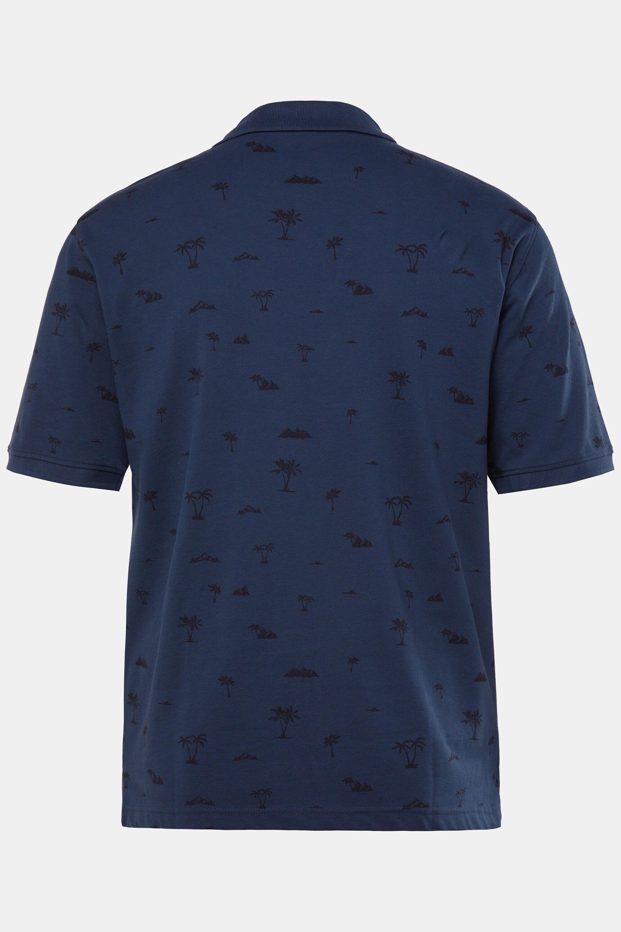 JP1880 Piqué Halbarm Poloshirt Alloverdruck  