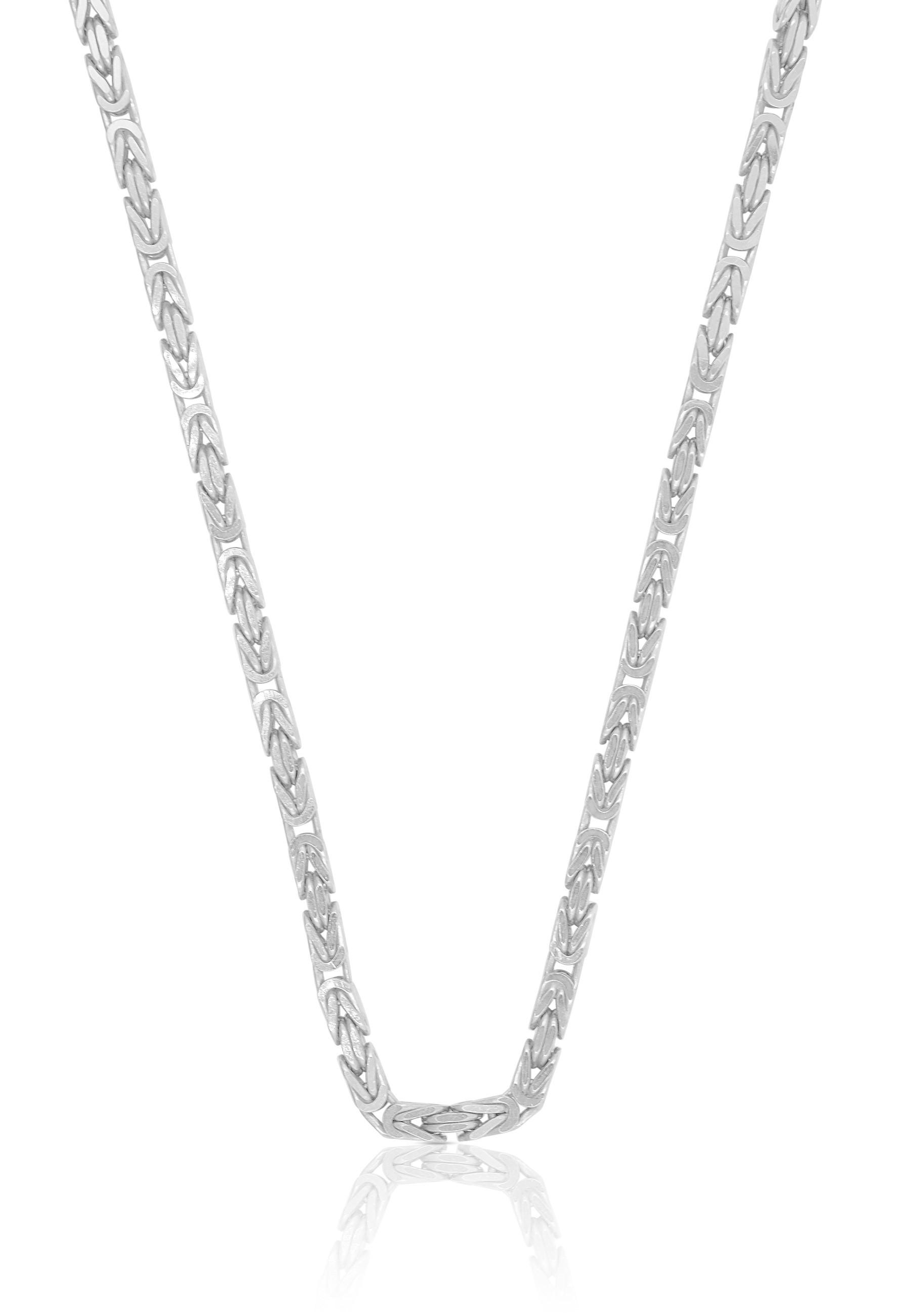 MUAU Schmuck  Collier Collier du roi en or blanc 750, 2.3mm, 45cm 