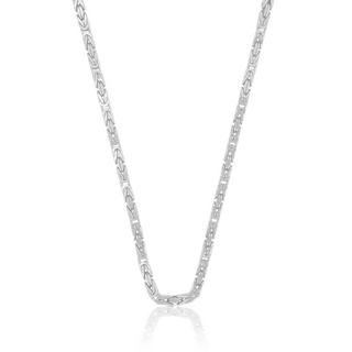 MUAU Schmuck  Collier Collier du roi en or blanc 750, 2.3mm, 45cm 