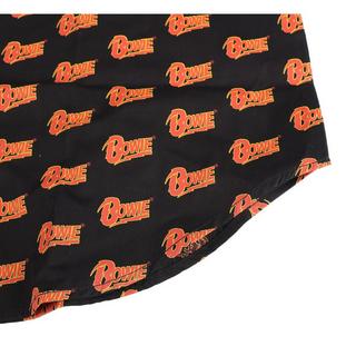 David Bowie Logo Print Kurzarmhemd  