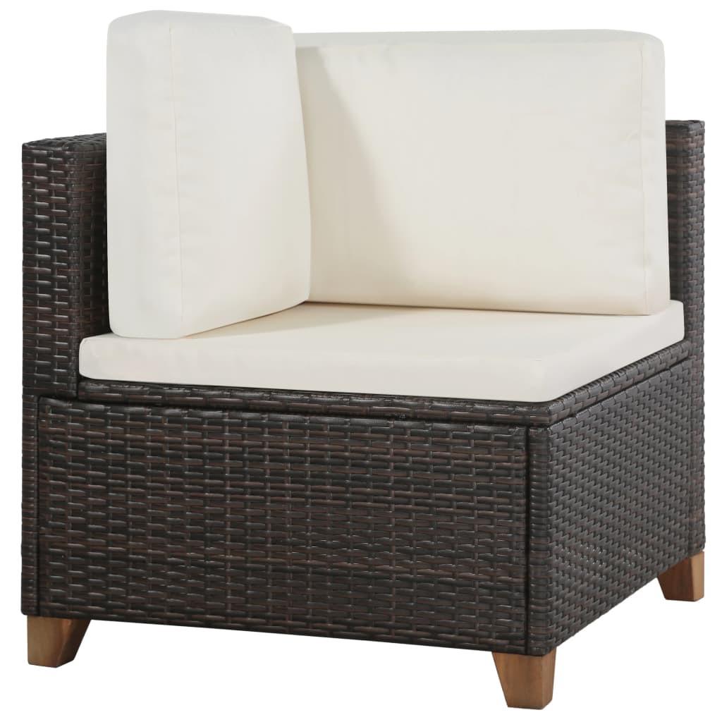 VidaXL Garten-sofagarnitur poly-rattan  