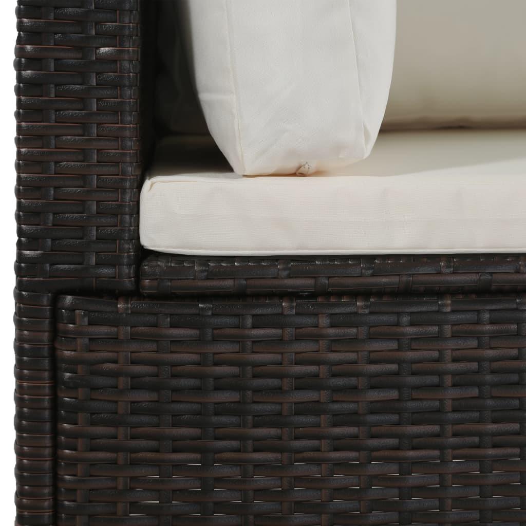 VidaXL Garten-sofagarnitur poly-rattan  