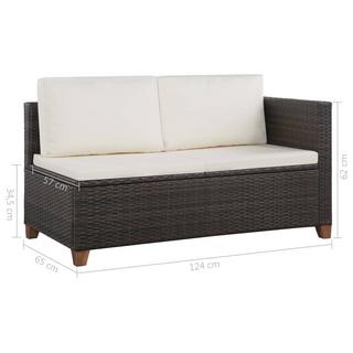 VidaXL Garten-sofagarnitur poly-rattan  