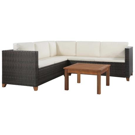 VidaXL Garten-sofagarnitur poly-rattan  