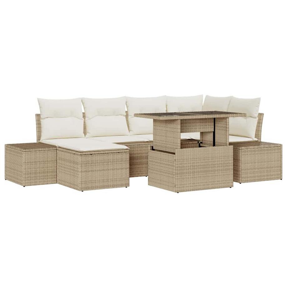 Set di divani da esterno Polyrattan