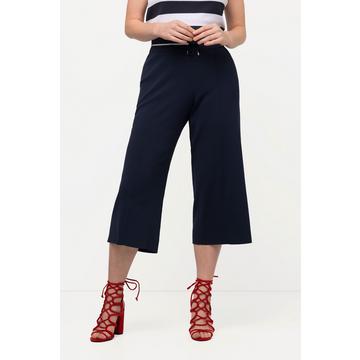 Pantaloni a 7/8 di maglia con cintura elastica, laccetto e taglio della gamba ampio