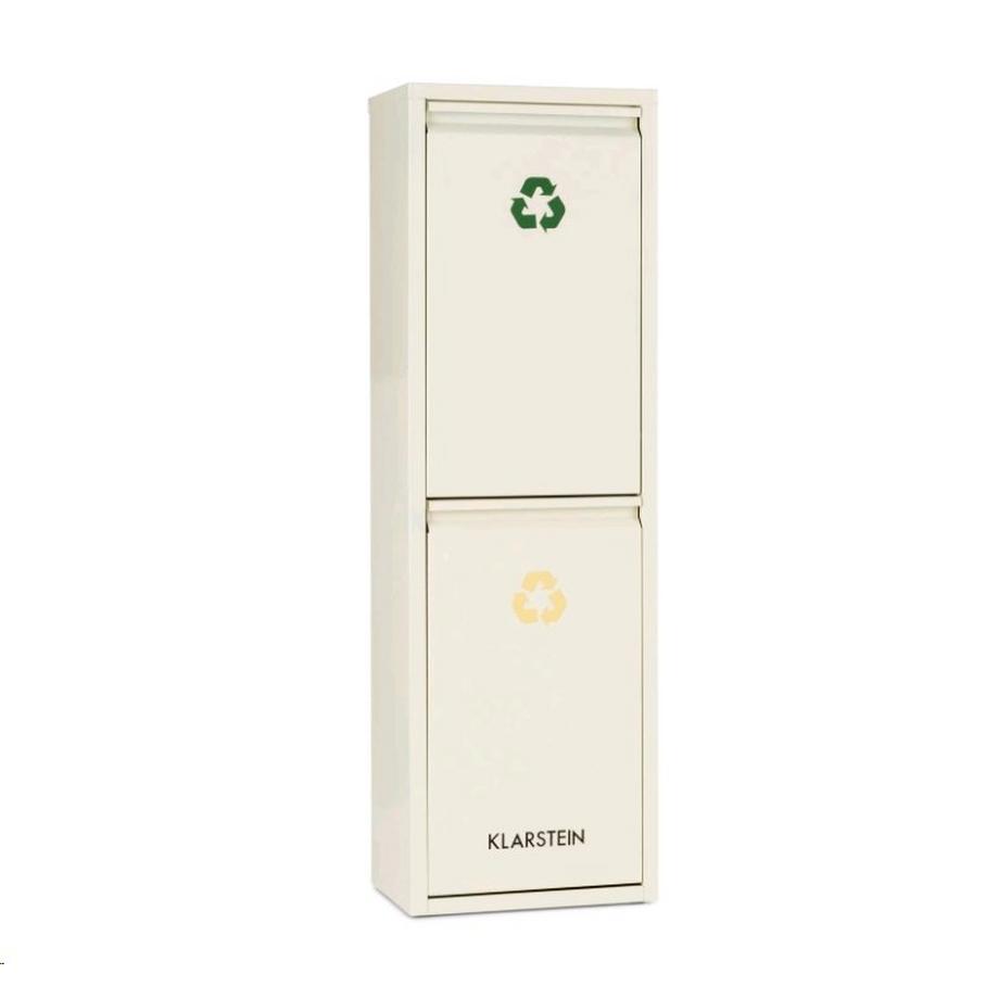 Klarstein  Ordnungshüter 2 Mülleimer - Creme 