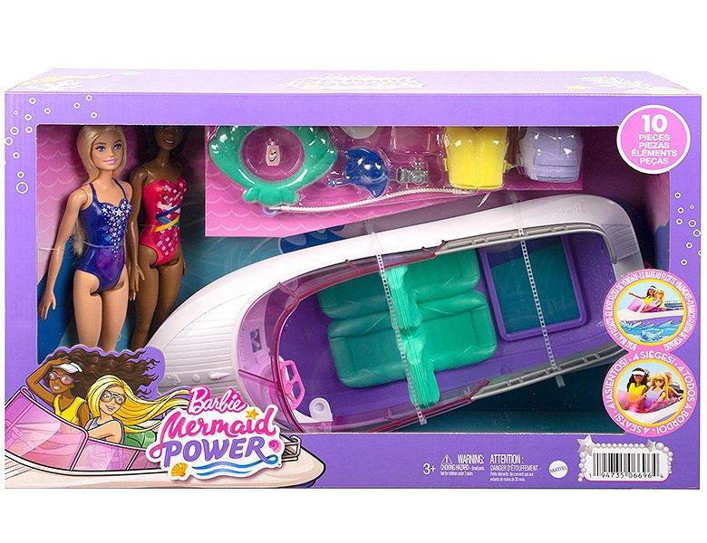 Barbie  Mermaid Power Boot mit 2 Puppen 