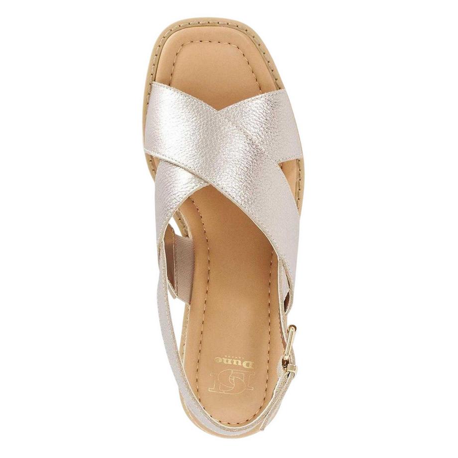Dune London Sandales Lemesos Cuir Plat  