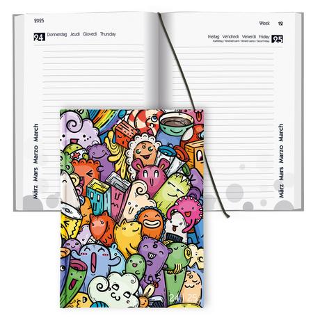 Biella Agenda scolaire mydiary 1 jour par page, Comic  