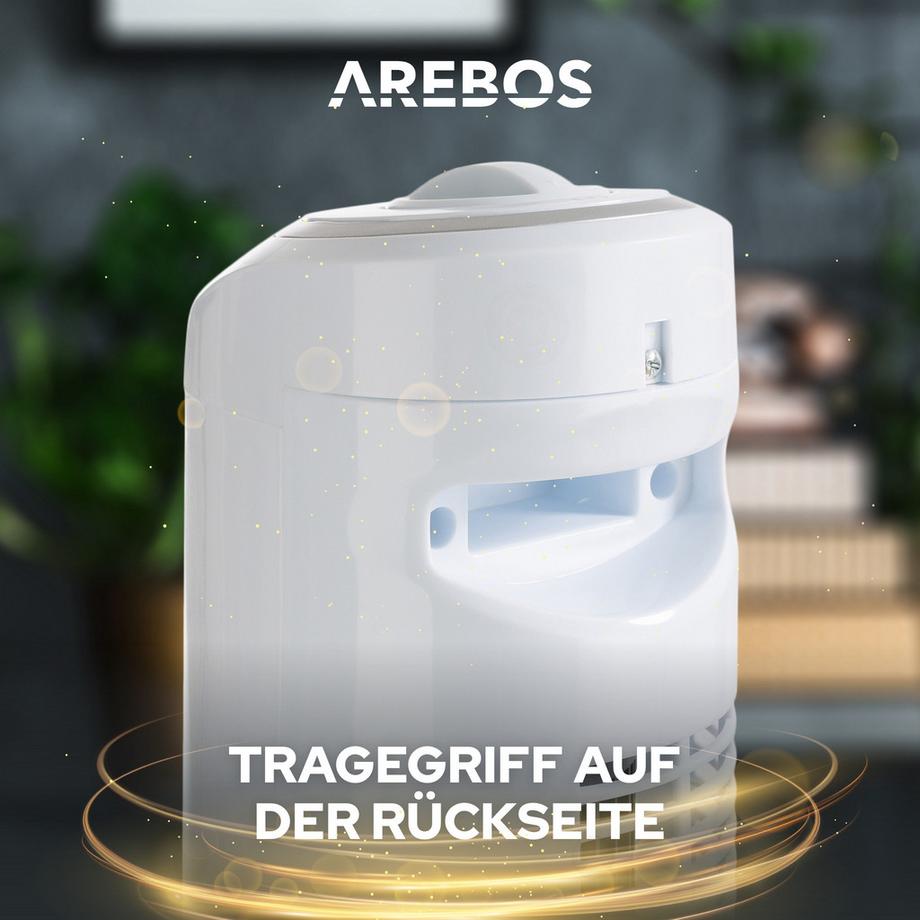 Arebos  Turmventilator | 50 Watt | 60°-Oszillation | 3 Geschwindigkeitsstufen 