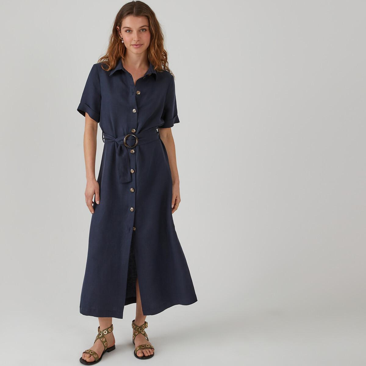 La Redoute Collections  Robe-chemise mélange lyocell lin Signature OPHELIE 