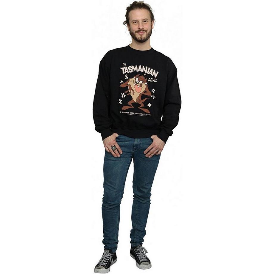 LOONEY TUNES Tasmanian Devil Rundhals-Sweatshirt  