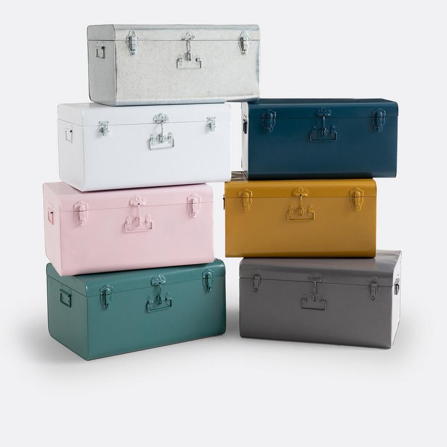 La Redoute Intérieurs Malle de rangement en métal acier  