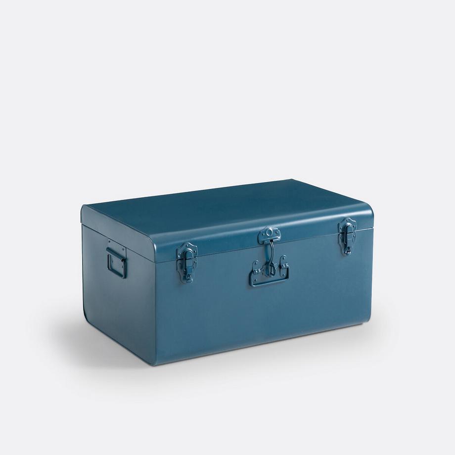 Malle de rangement en métal acier