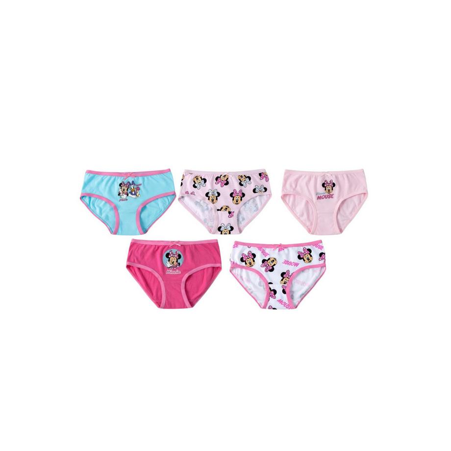 Disney  5er Set Slipss       Minnie Motiv und Tasche 