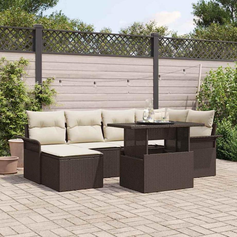 VidaXL Set di Mobili da Giardino Polyrattan  