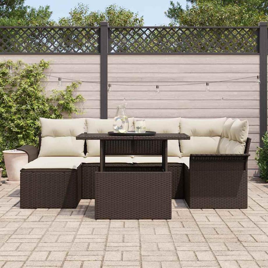 VidaXL Set di Mobili da Giardino Polyrattan  