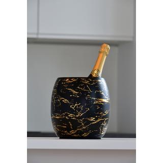 Blue Chilli Wein- und Champagnerkühler: -goldenes Marmordesign  